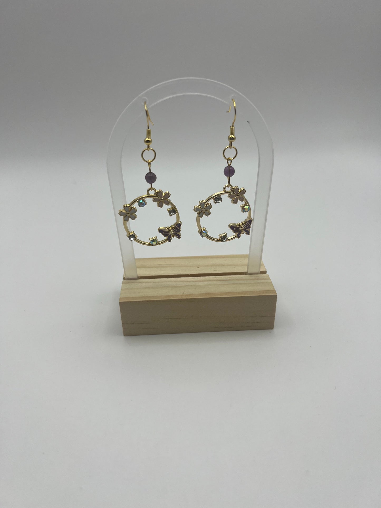 Butterfly Purple Earrings