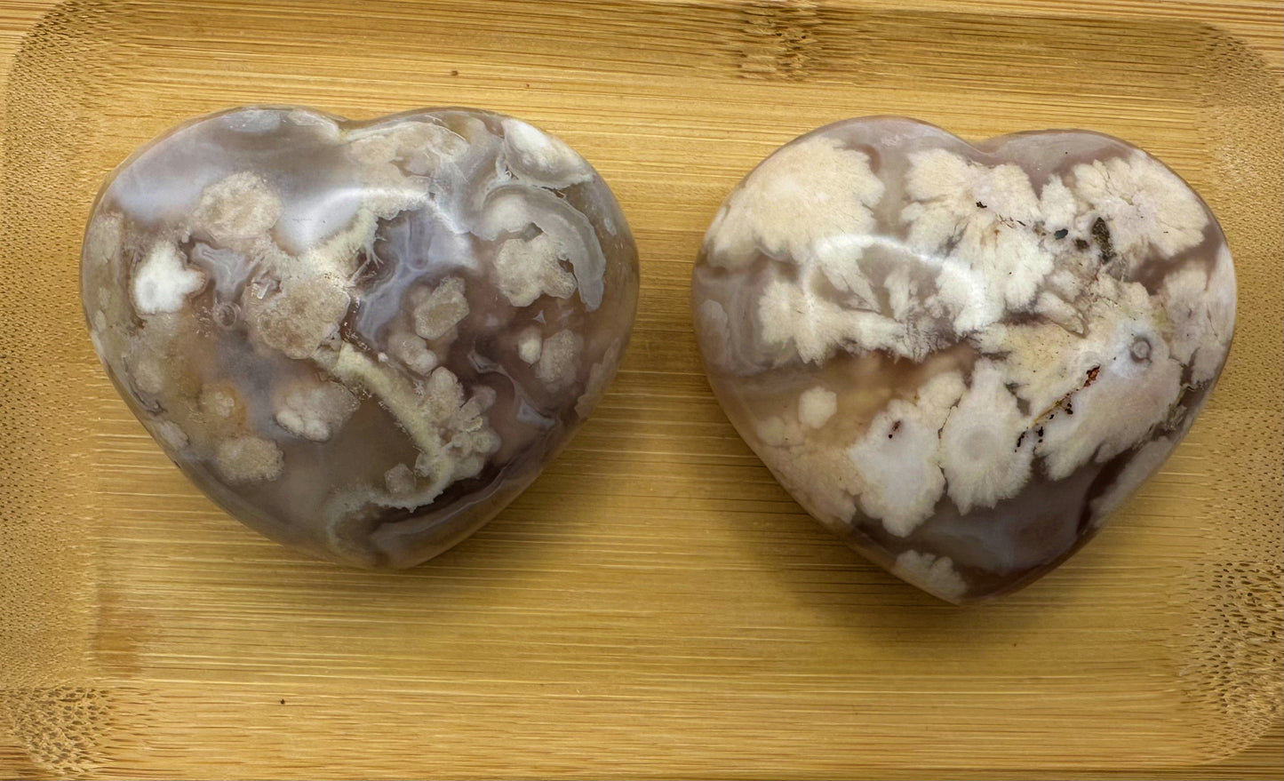 Flower Agate Heart