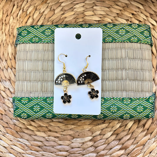 Cherry Blossom Fan Earrings