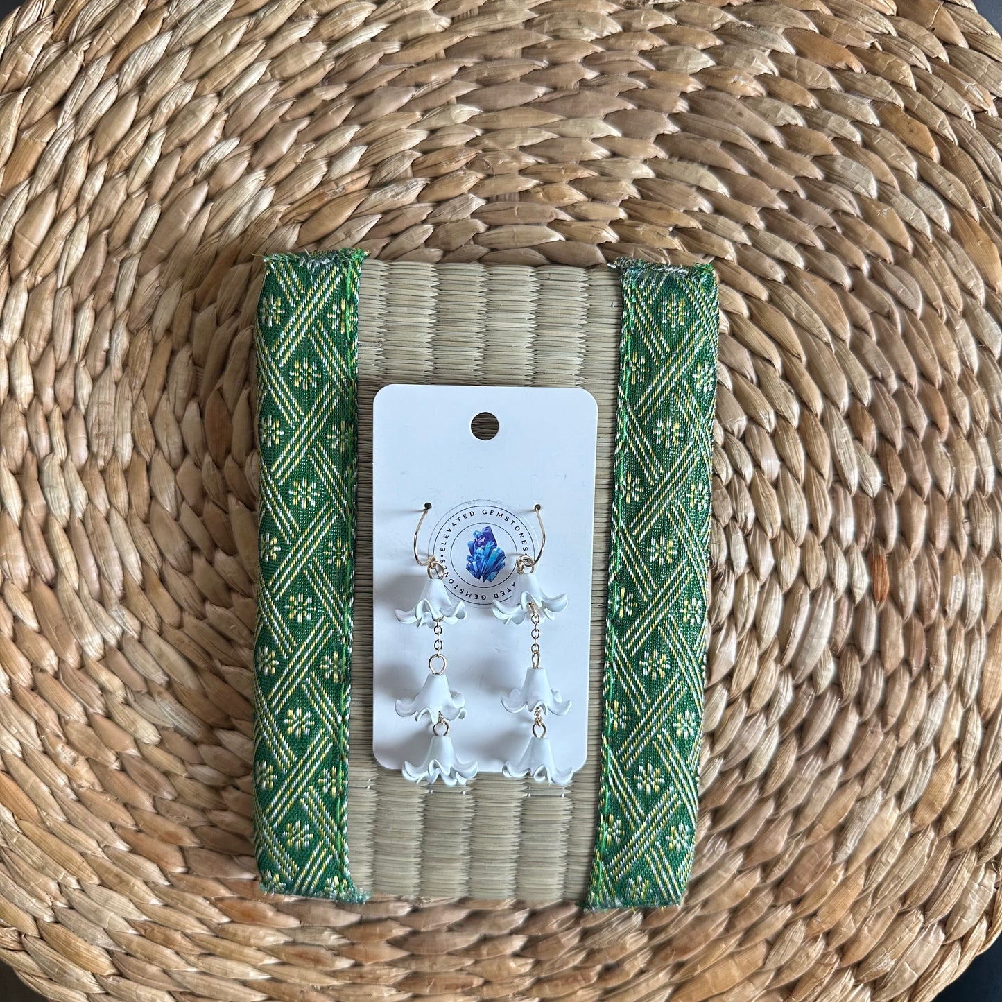 Trumpet Flower Tassel Earrings