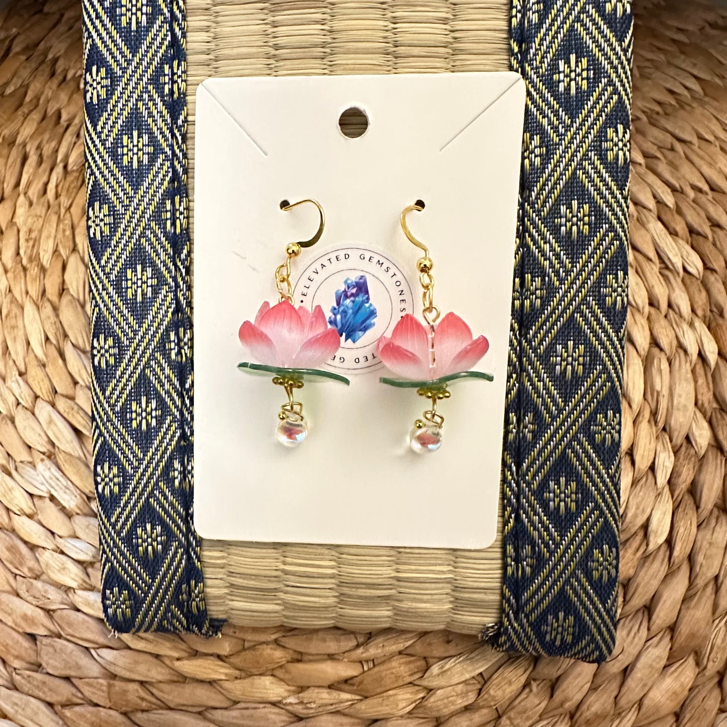 Water Lily Lotus Earrings