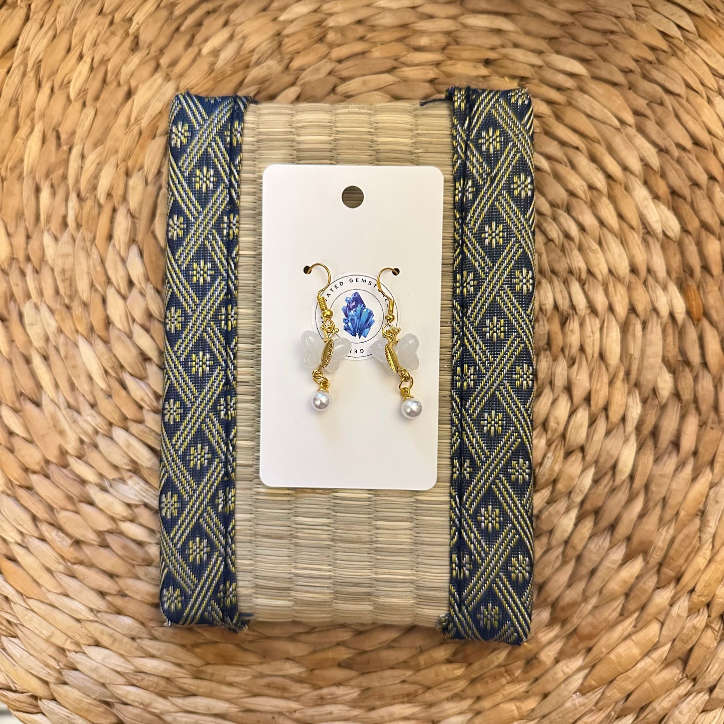 Butterfly Pearl Earrings