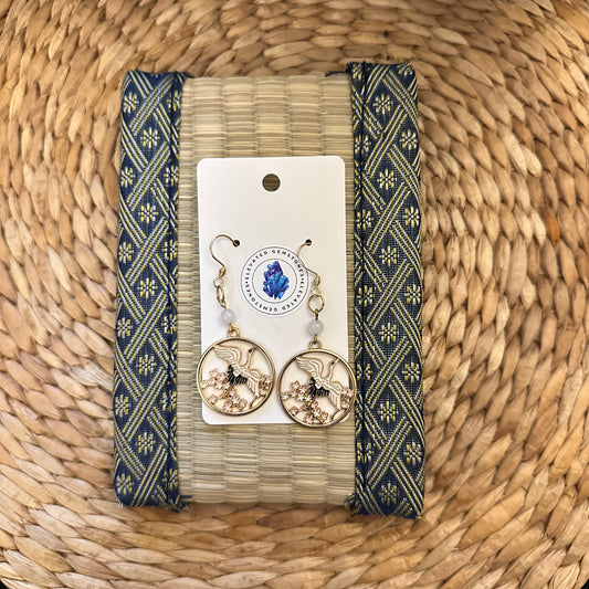 Crane Earrings