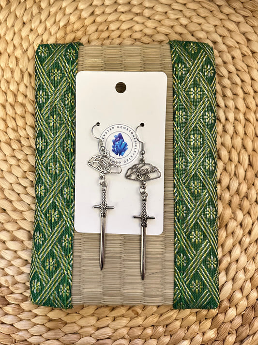 Sword Fan Earrings