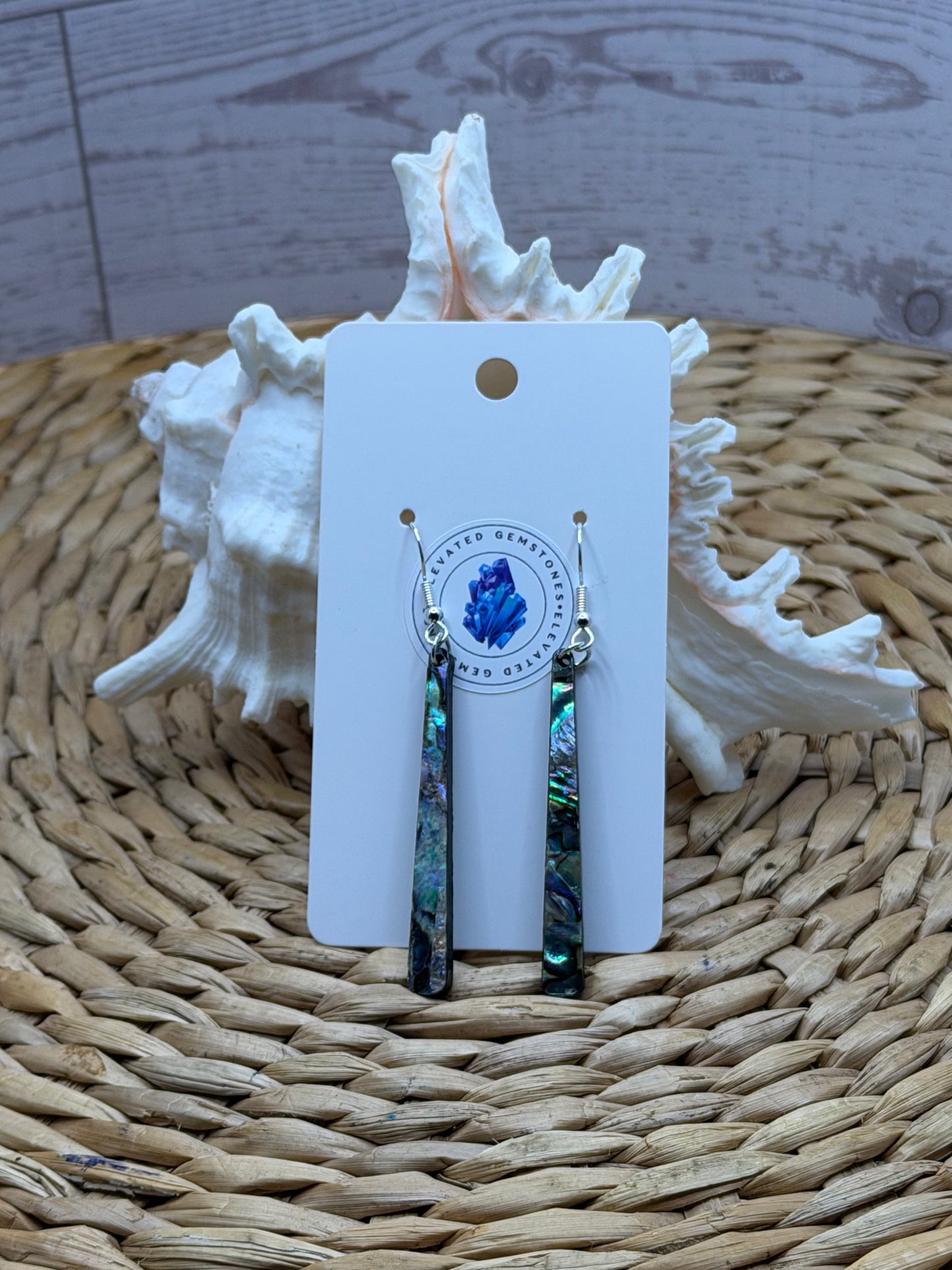 Abalone Long Earrings