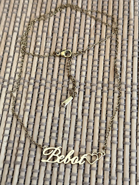 Gold Bebot Necklace