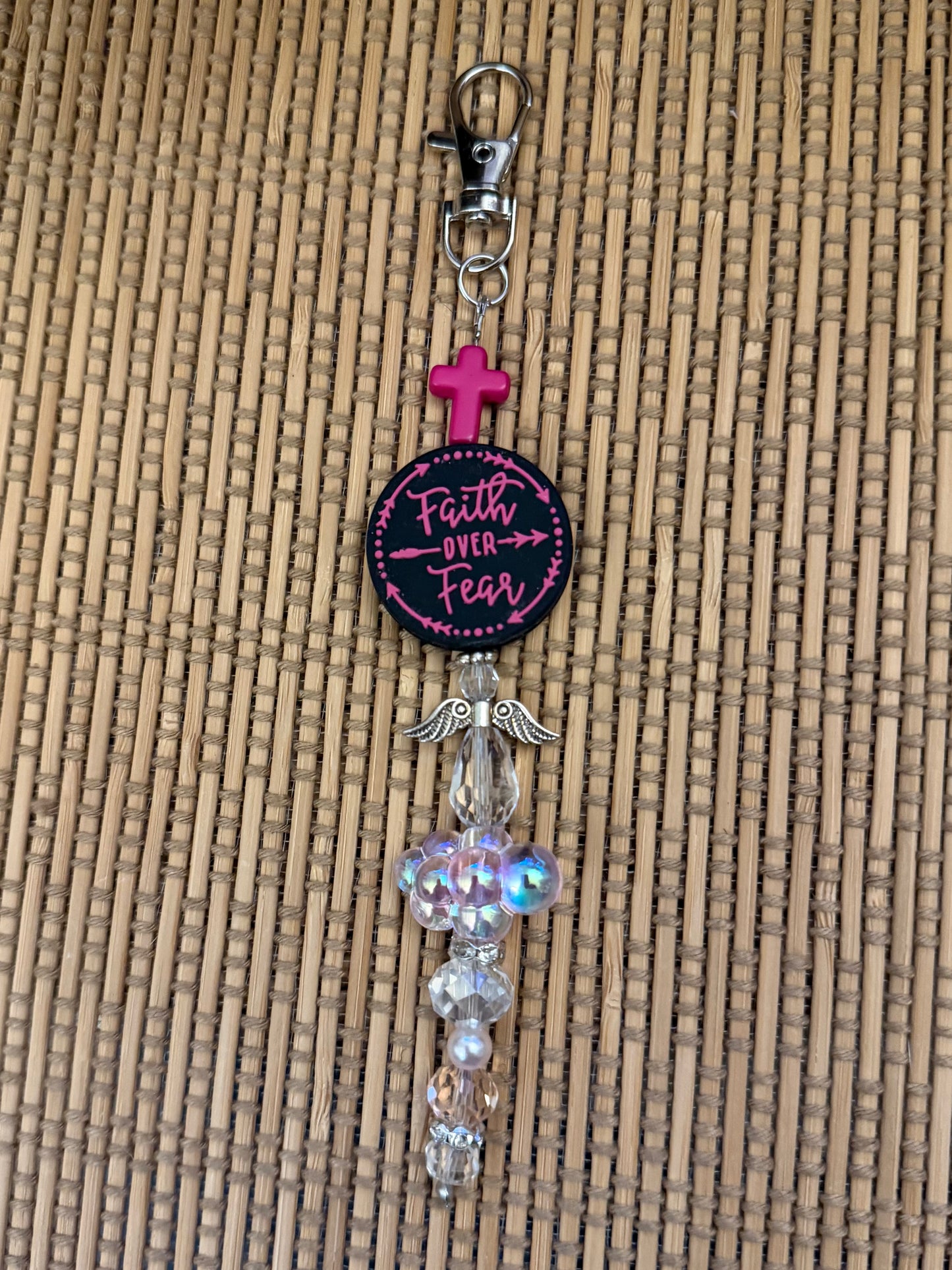 Faith Over Fear Keychain