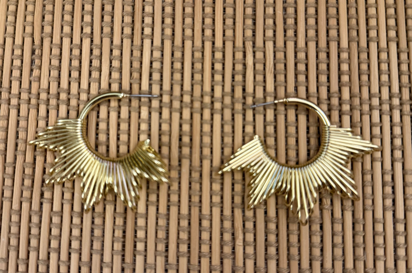 SunBurst Hoop Earrings