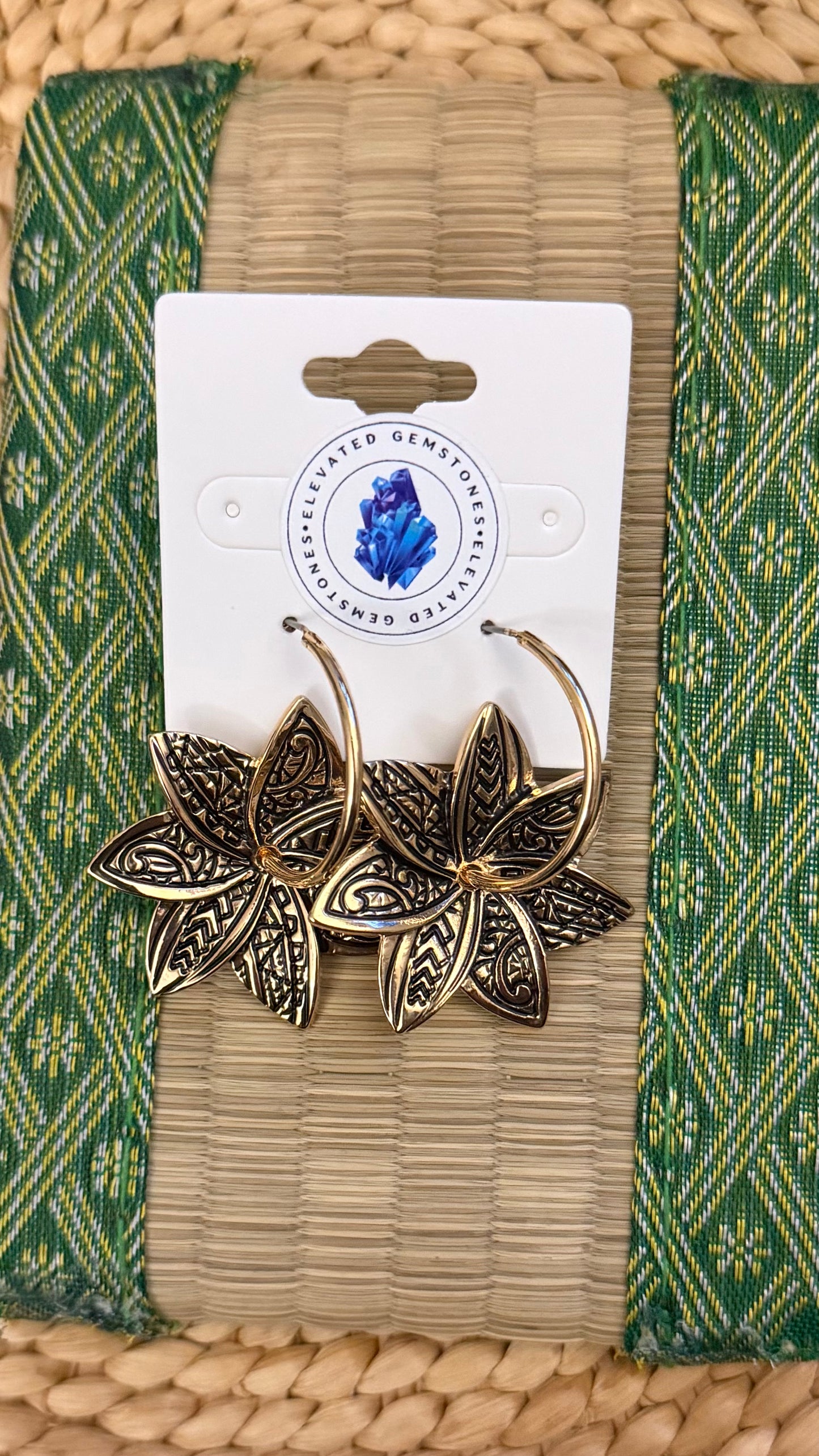 Tribal Flower Earrings
