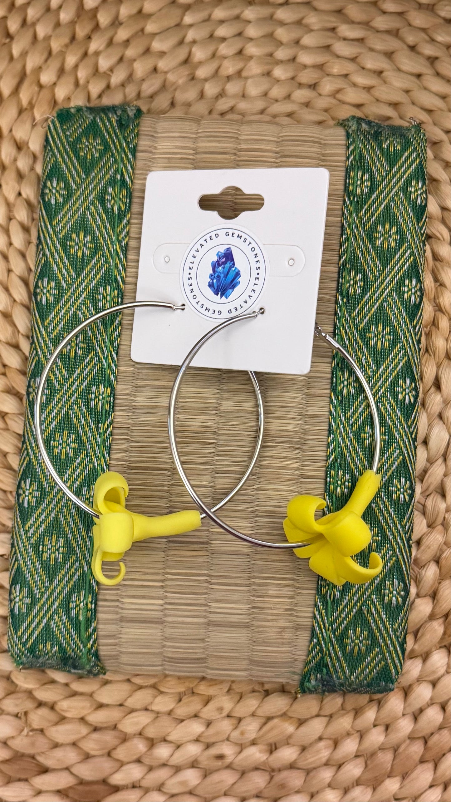 Yellow Puakenikeni Earrings