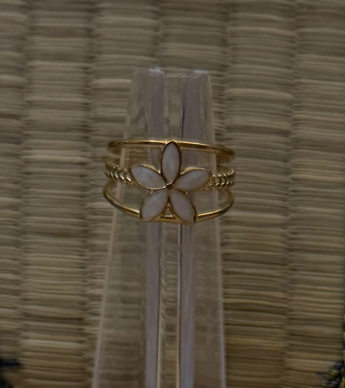 Gold Plumeria Ring