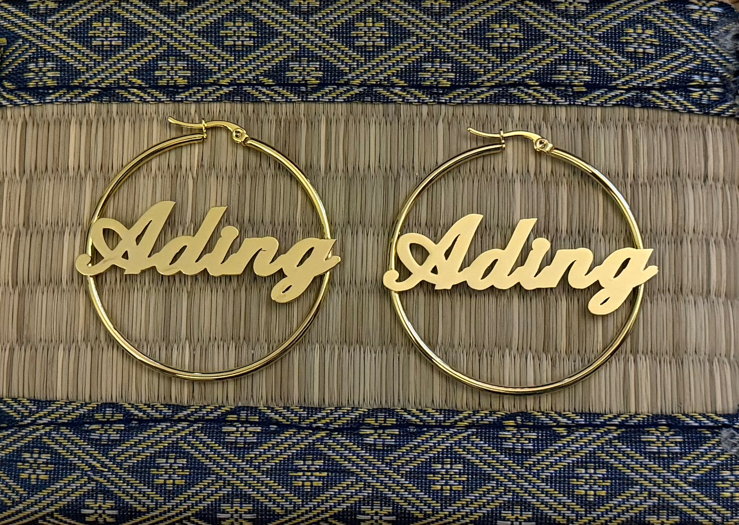 Ading Hoop Earrings