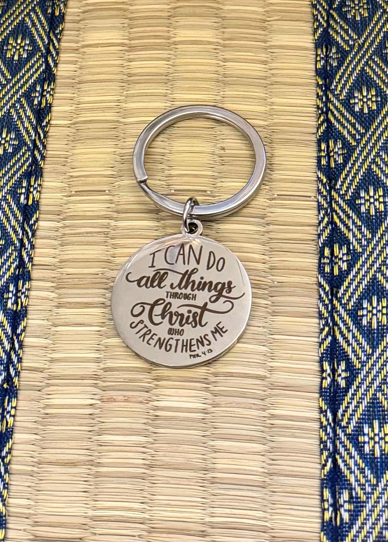Bible Verse Keychain