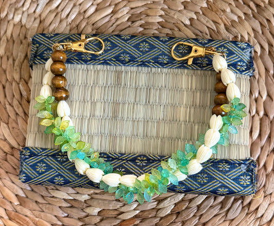 Pikake Flower Green Fern Bag Lei