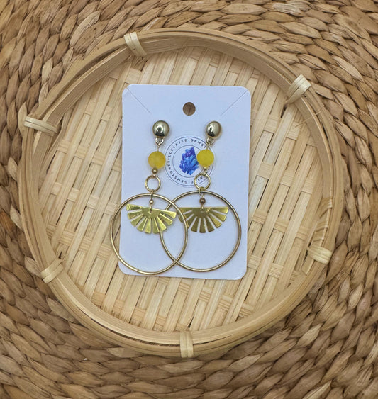 Sun Charm Earrings