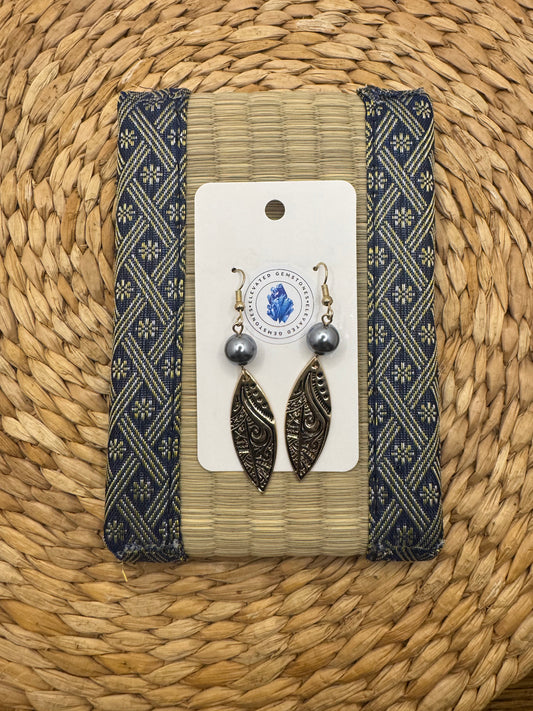 Maori Surfboard Design Earrings