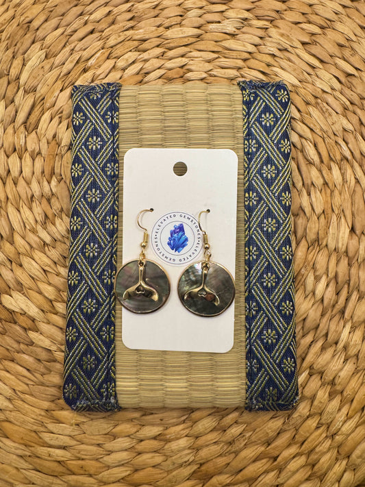 Abalone Mermaid Tail Earrings