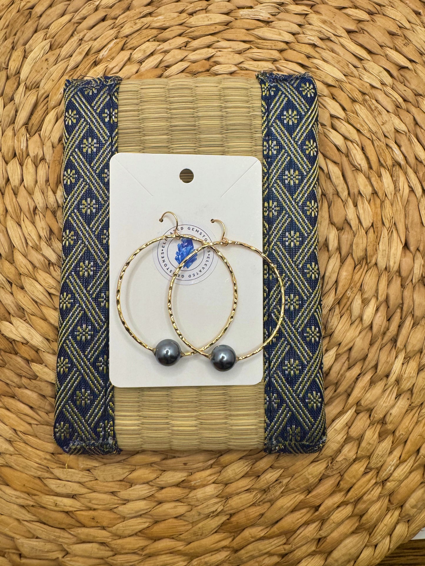 Circle Drop Hoop Earring
