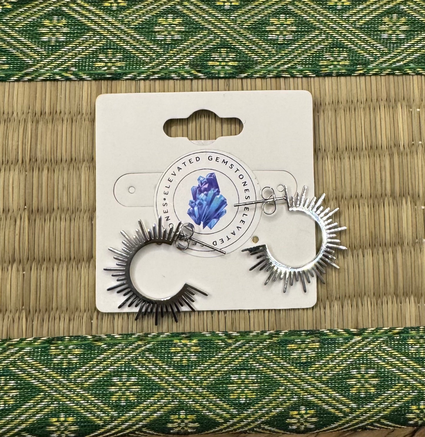 Sunburst Mini Hoop Earrings