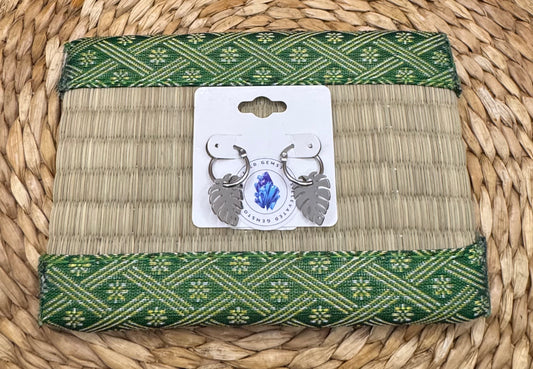 Monstera Small Hoop Earrings