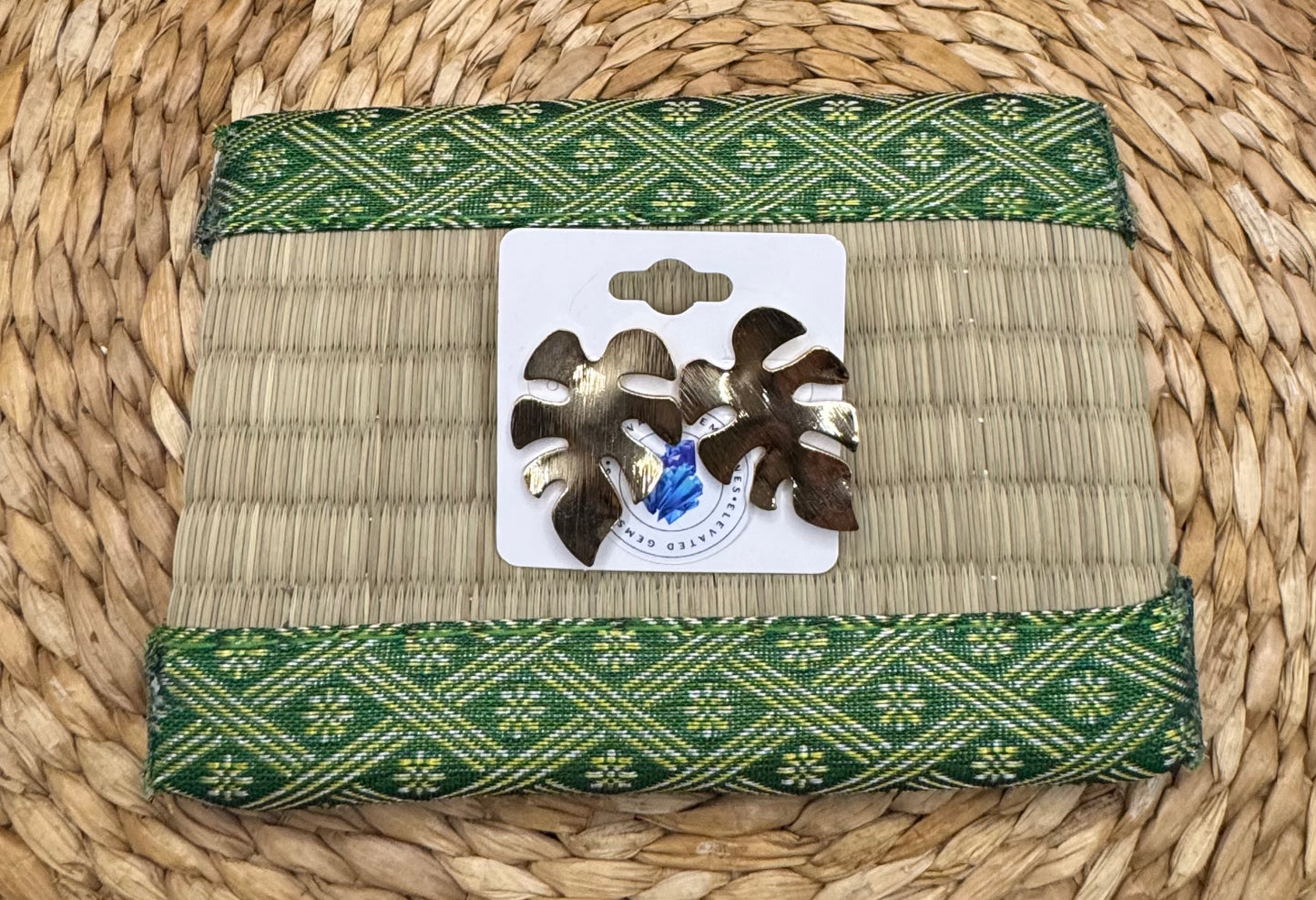 Tropical Leaf Stud Earrings