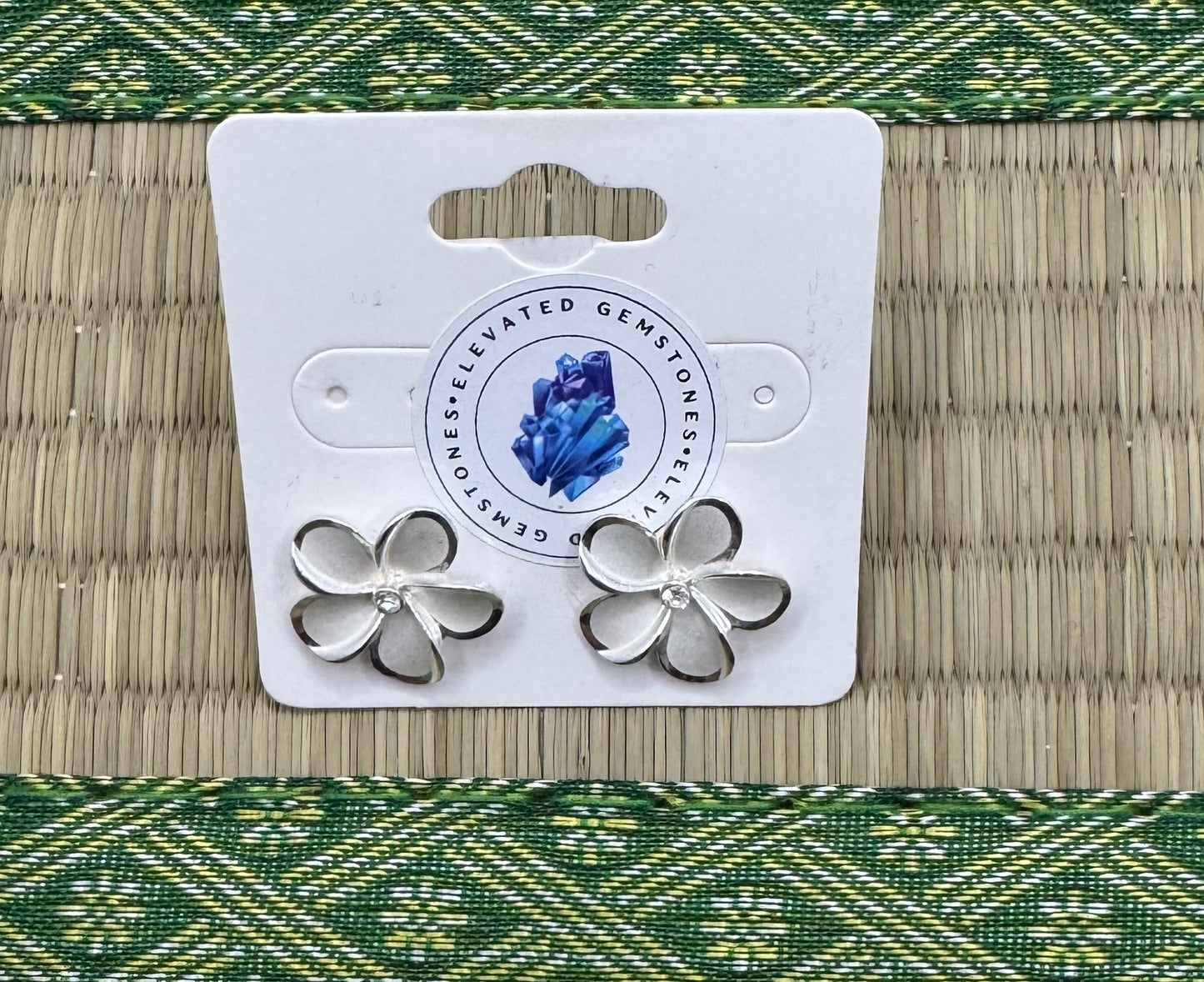 Plumeria Stud Earrings