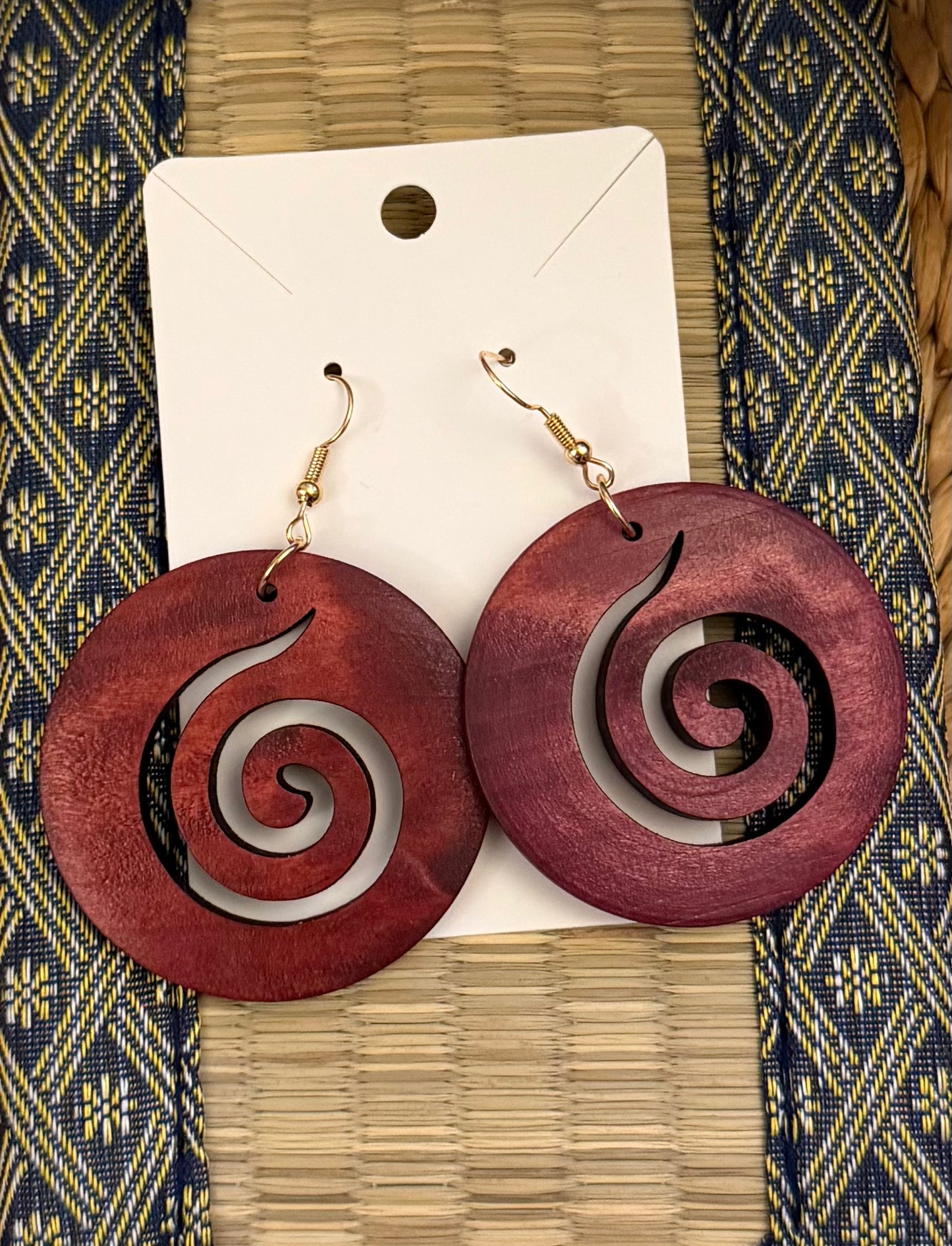 Round Spiral Earrings