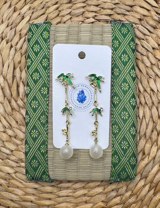 Bamboo Tassel Earrings