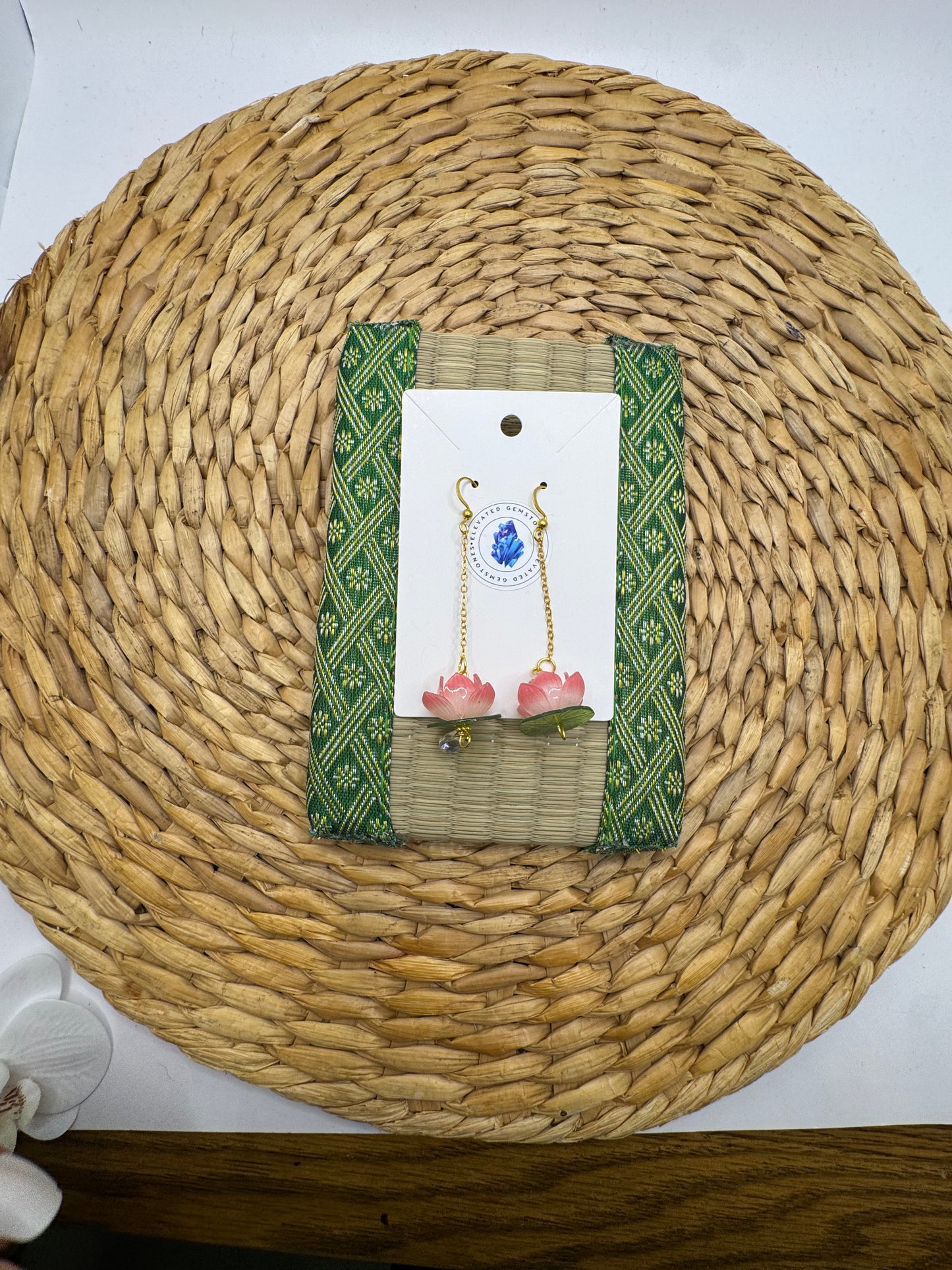 Water Lily Lotus Earrings