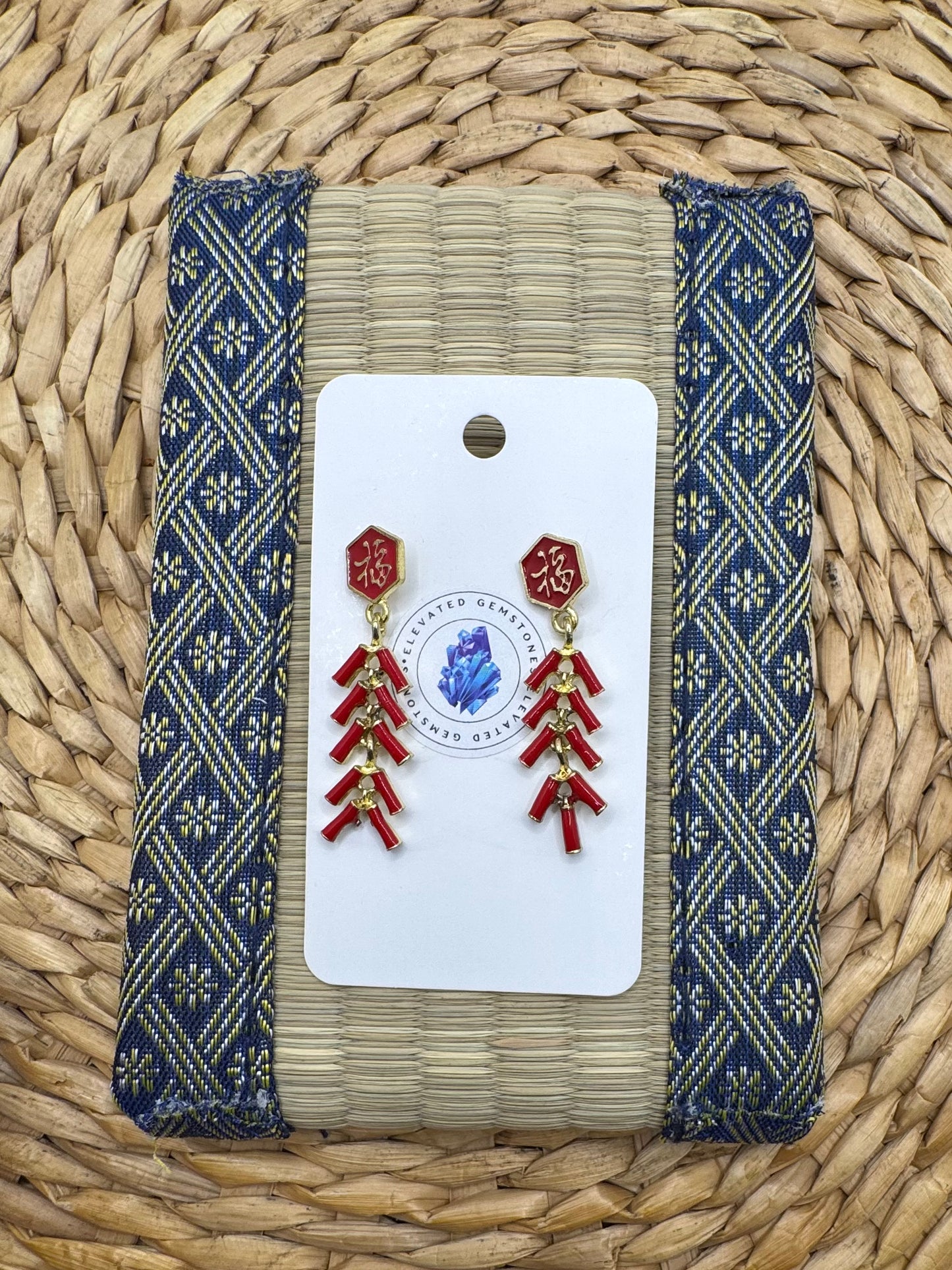 Red Firecracker Earrings
