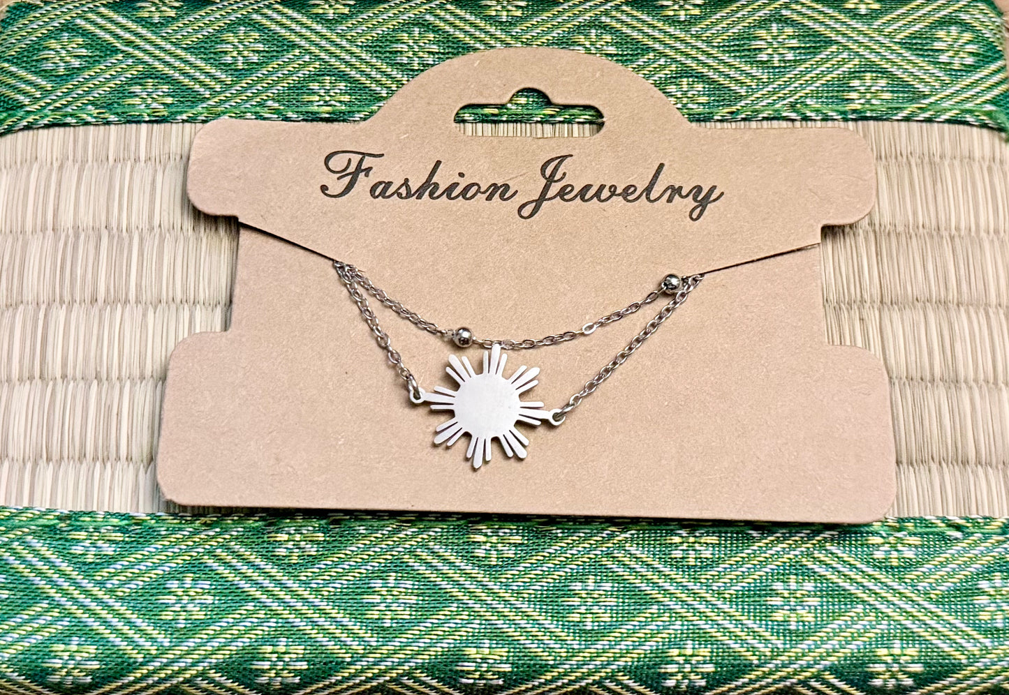 Filipino Sun 2 Chain Bracelet Stainless Steel