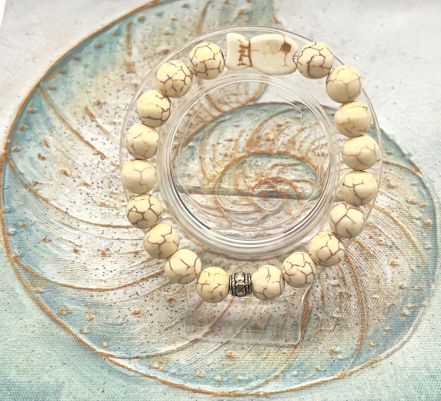 Howlite-Ivory