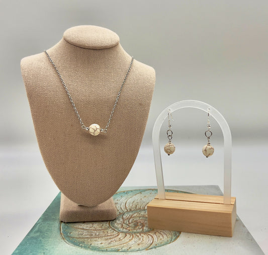 Howlite -Ivory Jewelry Set