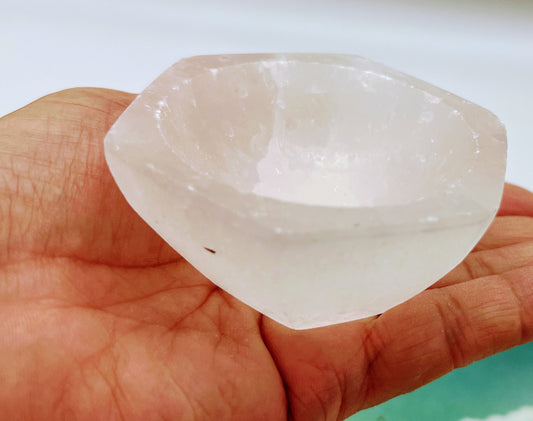 Selenite Hexagon Charging Bowl