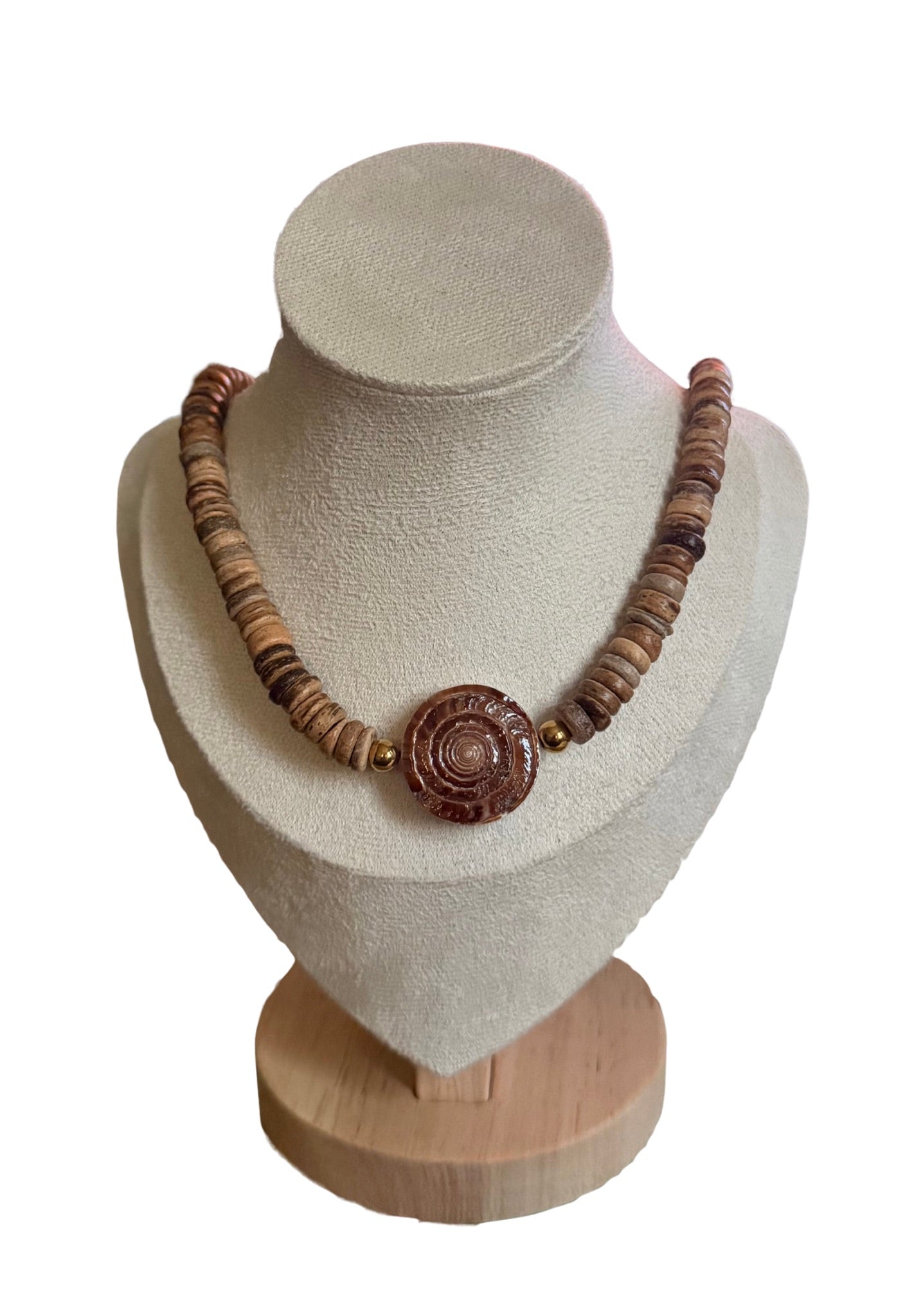 Conus Coconut Shell Necklace