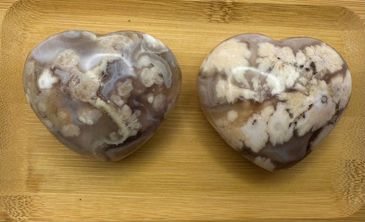 Flower Agate Heart