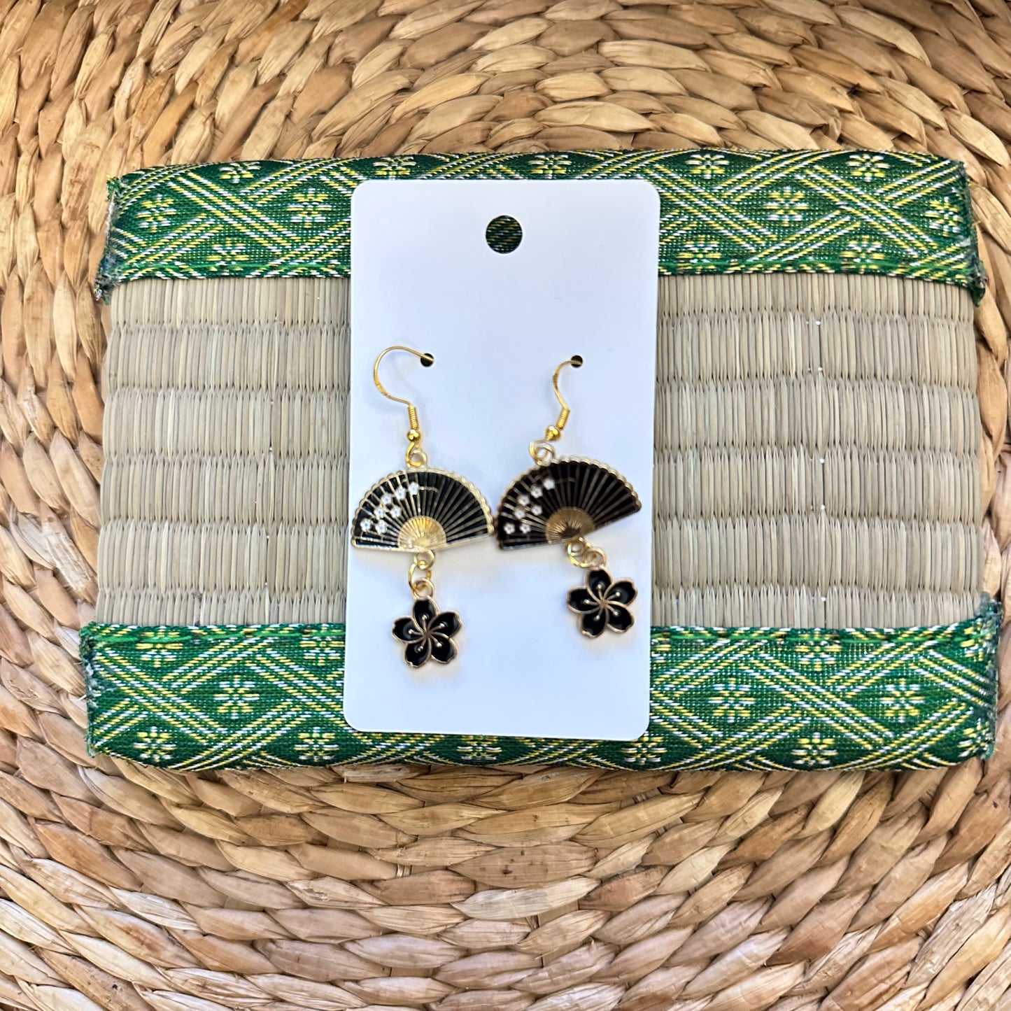 Cherry Blossom Fan Earrings