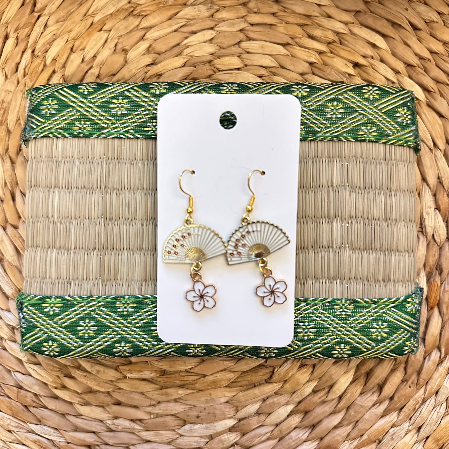 Cherry Blossom Fan Earrings