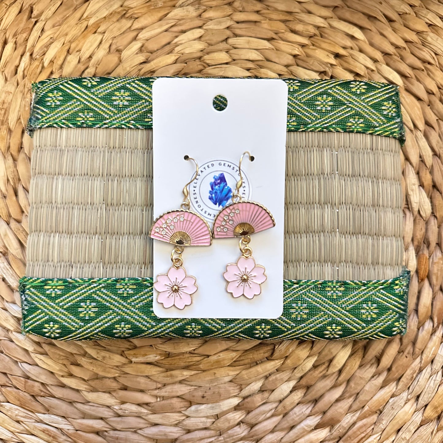 Cherry Blossom Fan Earrings