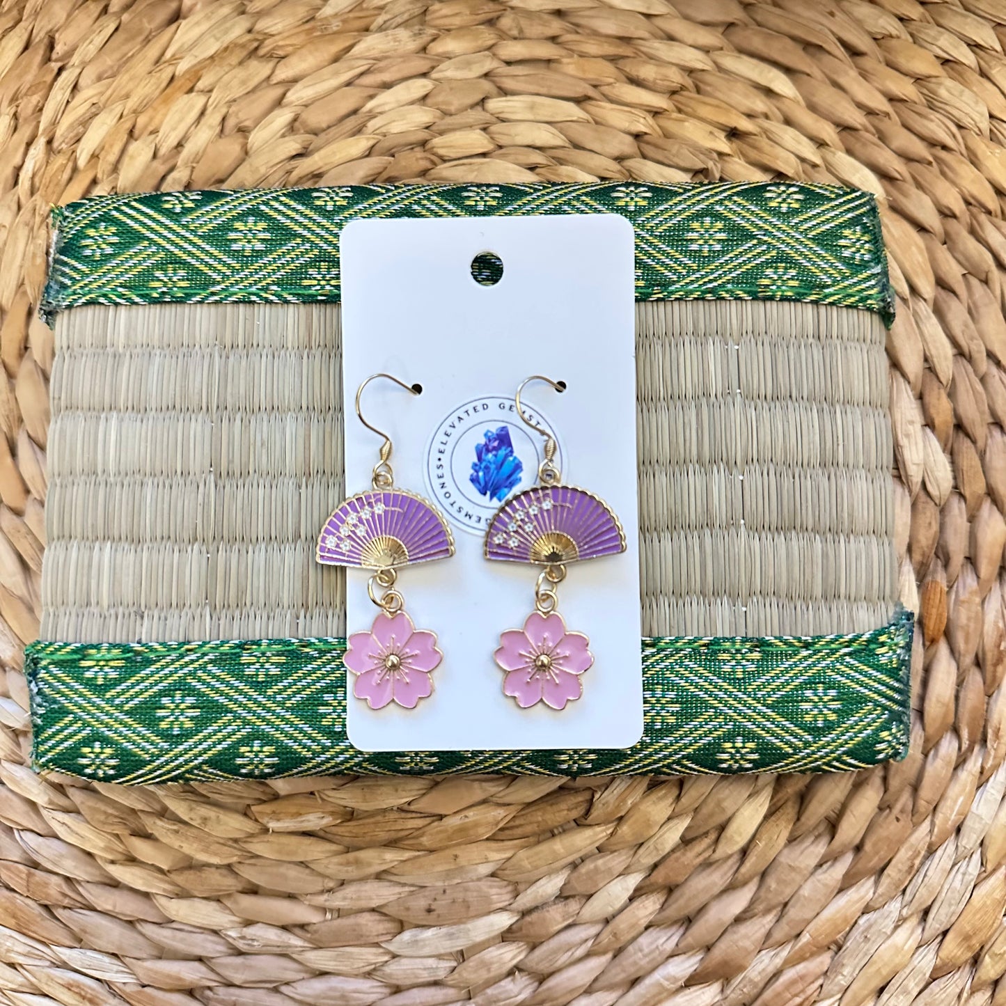 Cherry Blossom Fan Earrings