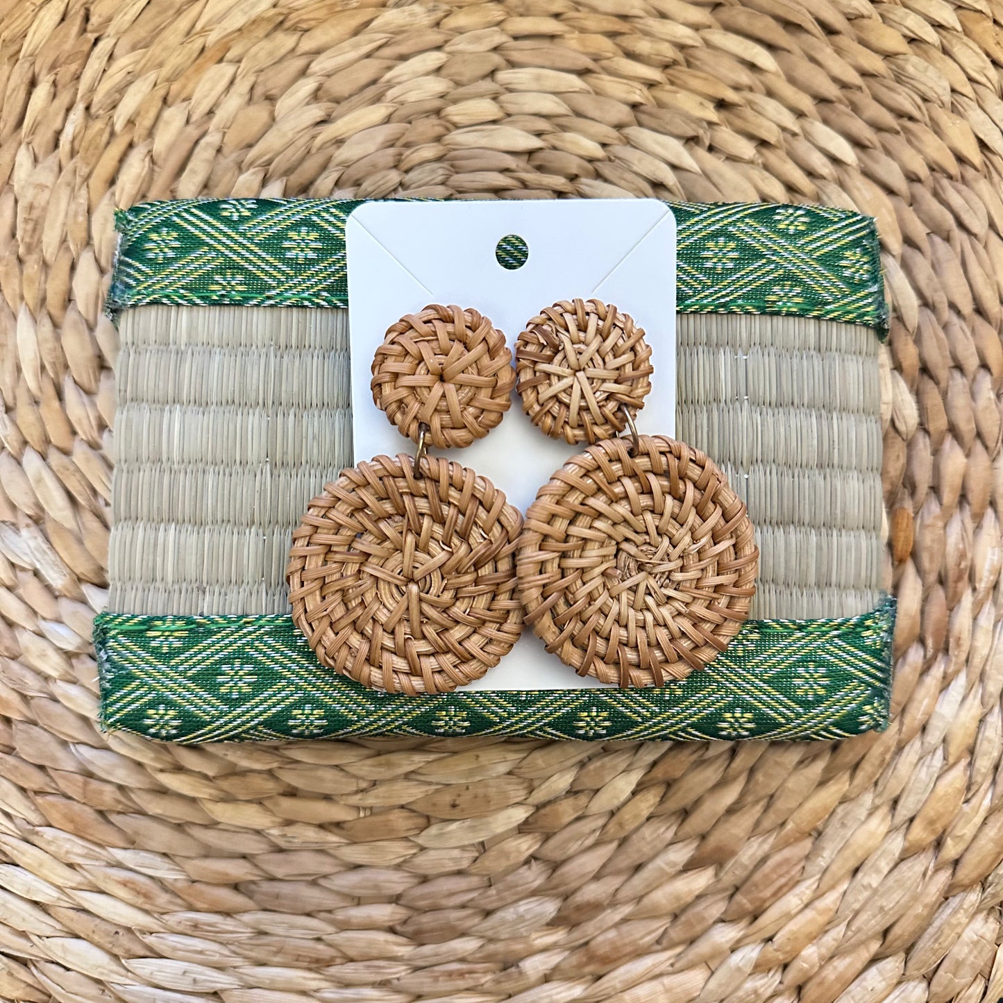 Rattan Earrings