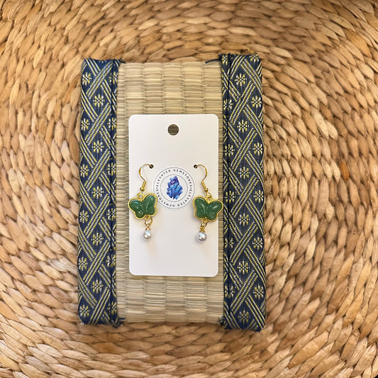 Butterfly Pearl Earrings