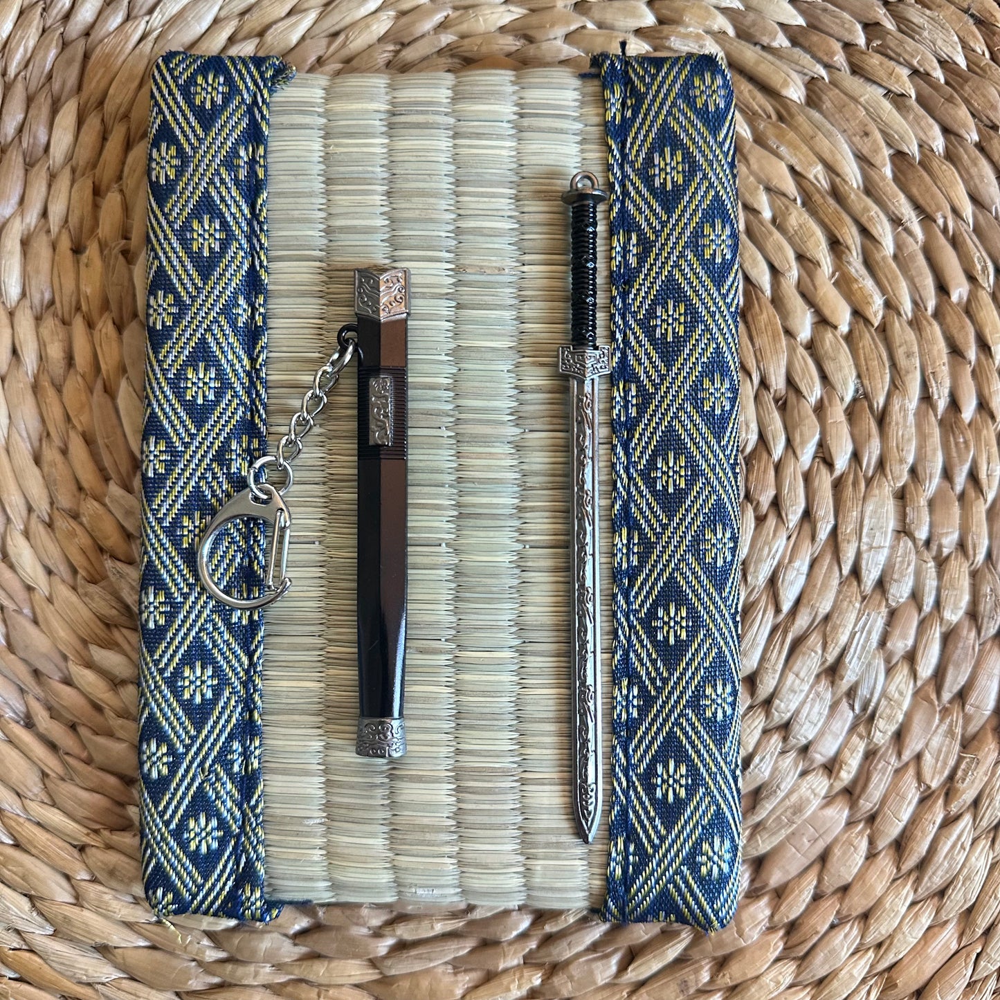 Miniature Metal Sword Keychain
