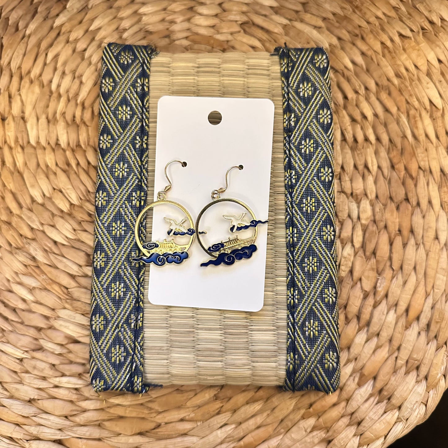Flying Crane Earrings