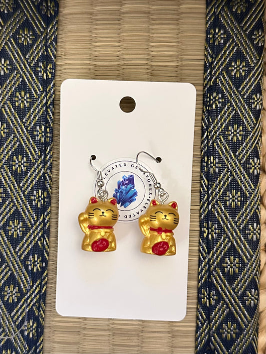 Lucky Cat Earrings