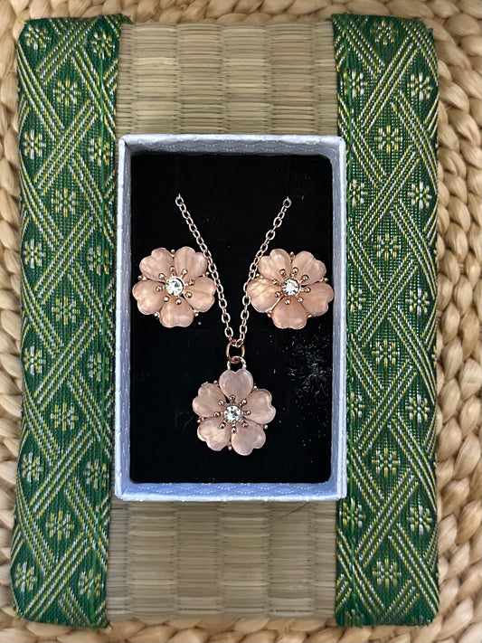 Cherry Blossom Jewelry Set