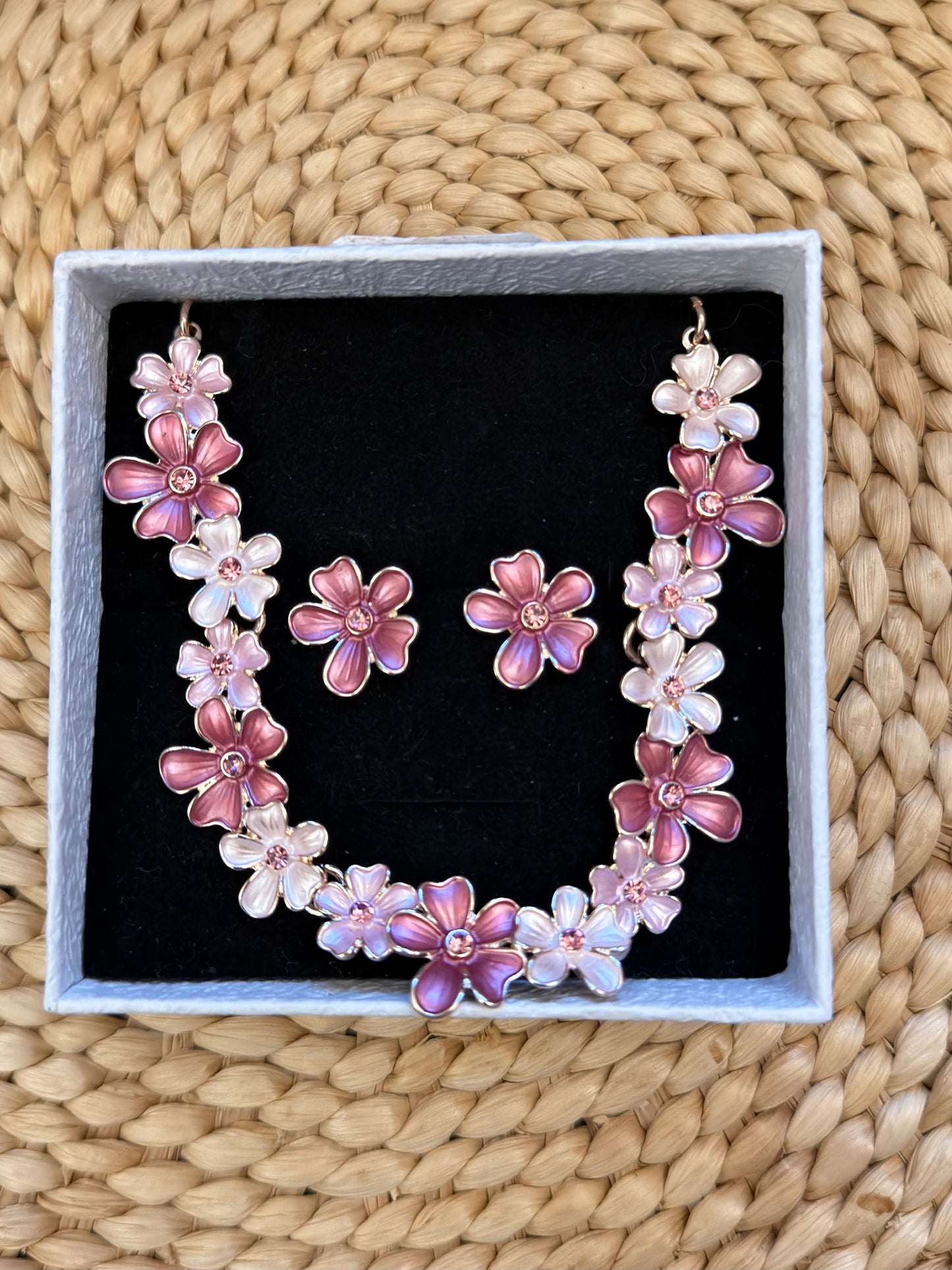 Cherry Blossom Necklace Set