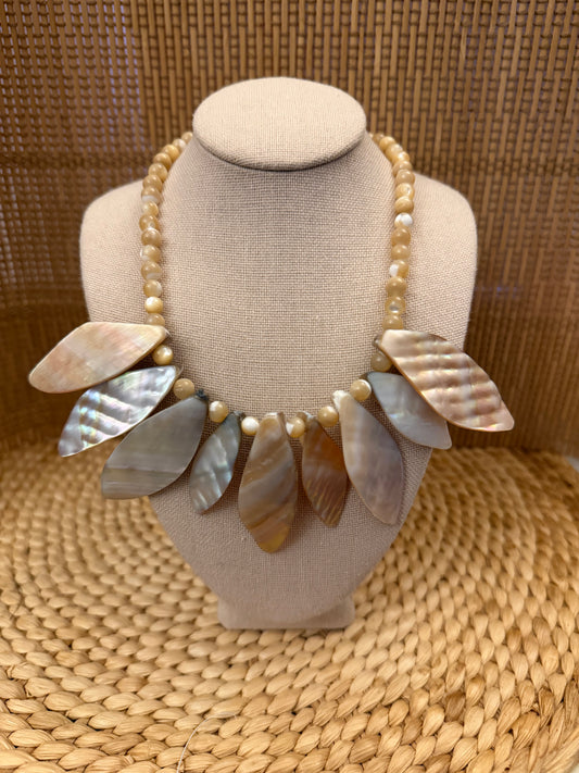 Mother Of Pearl Necklace w/Shell