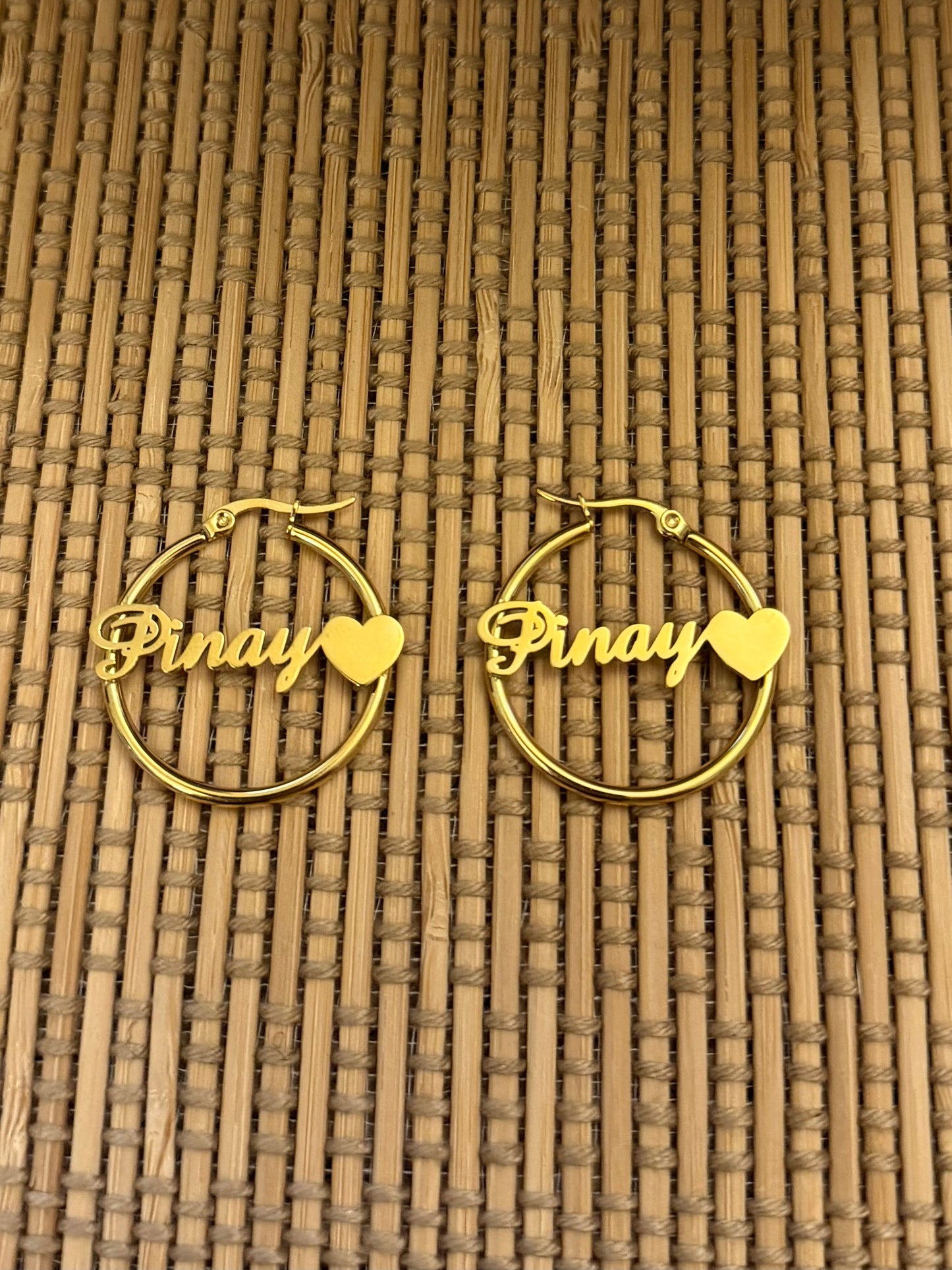 Pinay Heart Earrings