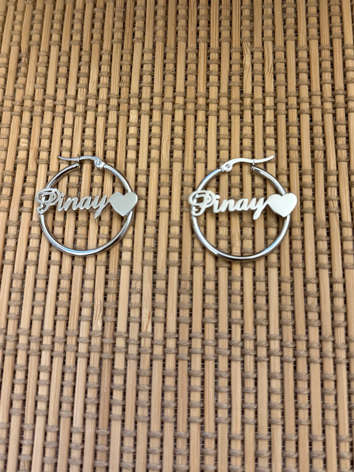 Pinay Heart Earrings